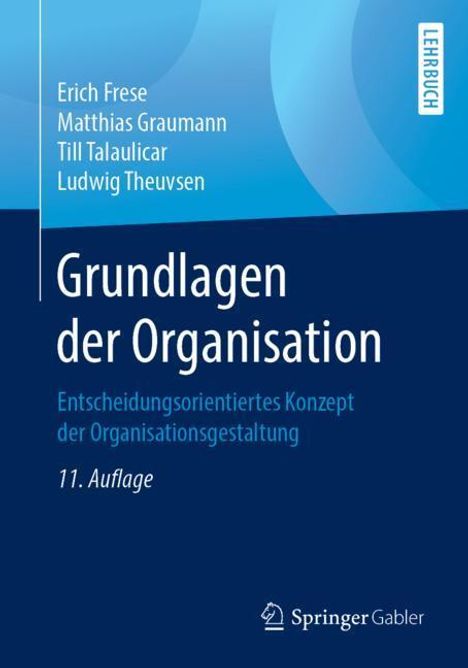Erich Frese: Grundlagen der Organisation, Buch