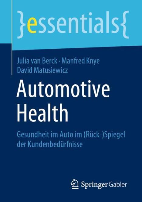Julia van Berck: Automotive Health, Buch