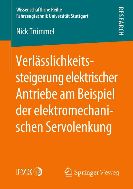 Nick Trümmel: Verlässlichkeitssteigerung elektrischer Antriebe am Beispiel der elektromechanischen Servolenkung, Buch