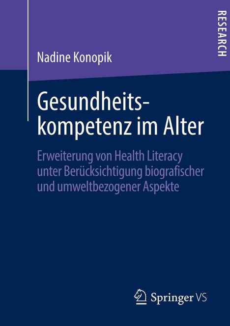 Nadine Konopik: Gesundheitskompetenz im Alter, Buch