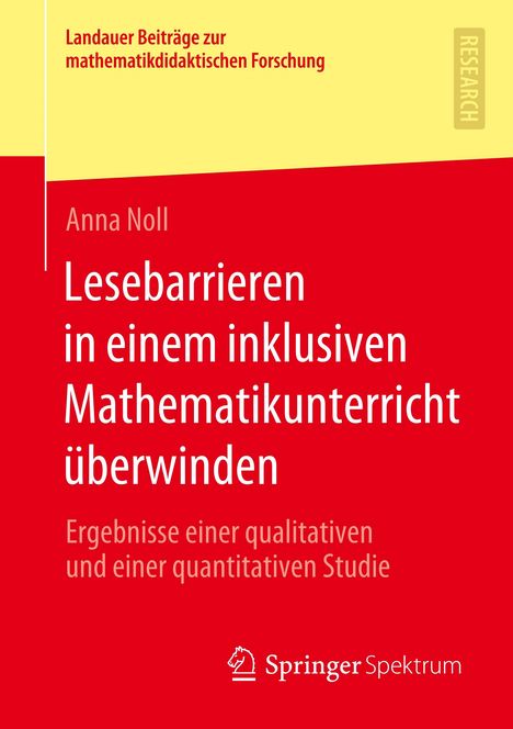 Anna Noll: Lesebarrieren in einem inklusiven Mathematikunterricht überwinden, Buch