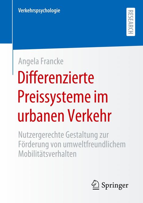 Angela Francke: Differenzierte Preissysteme im urbanen Verkehr, Buch