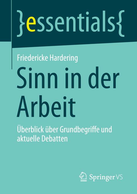 Friedericke Hardering: Sinn in der Arbeit, Buch