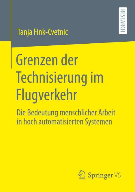 Tanja Fink-Cvetnik: Grenzen der Technisierung im Flugverkehr, Buch