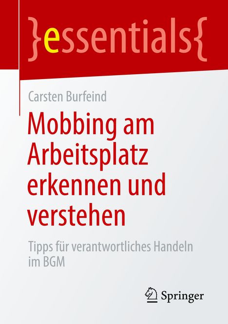 Carsten Burfeind: Mobbing am Arbeitsplatz erkennen und verstehen, Buch
