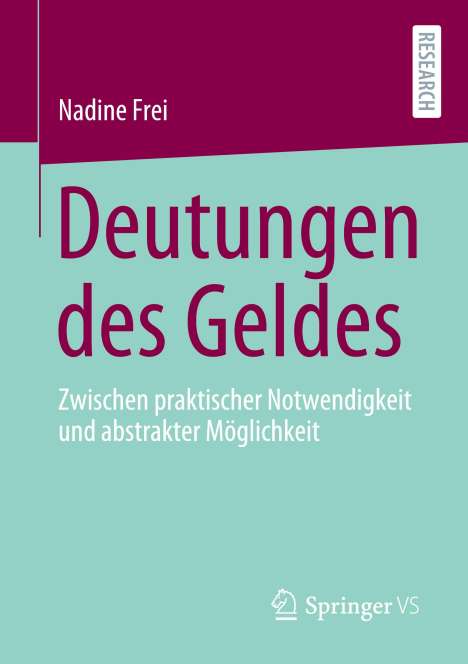 Nadine Frei: Deutungen des Geldes, Buch