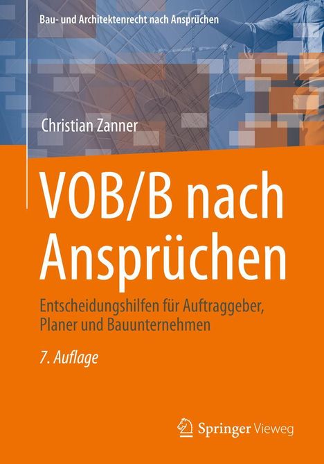 Christian Zanner: VOB/B nach Ansprüchen, Buch