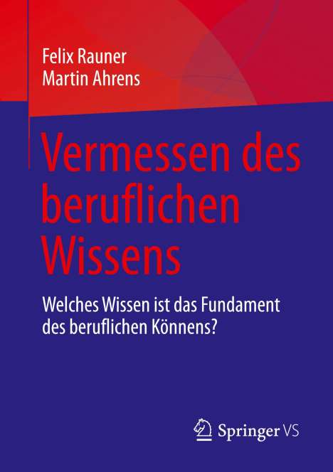 Martin Ahrens: Vermessen des beruflichen Wissens, Buch