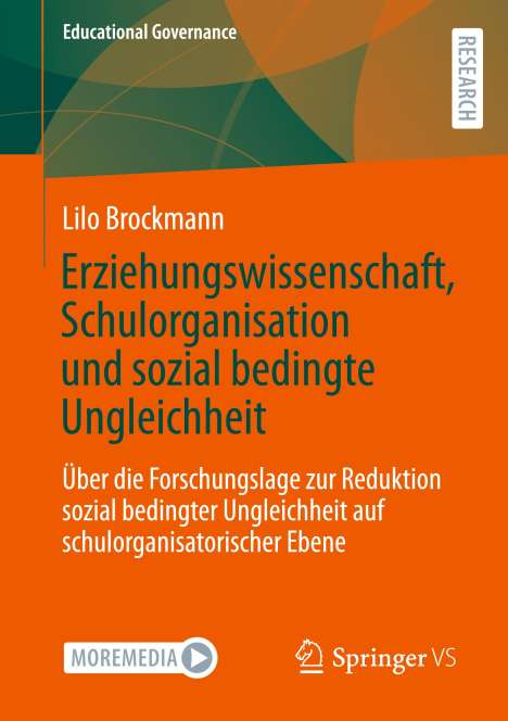 Lilo Brockmann: Erziehungswissenschaft, Schulorganisation und sozial bedingte Ungleichheit, Buch