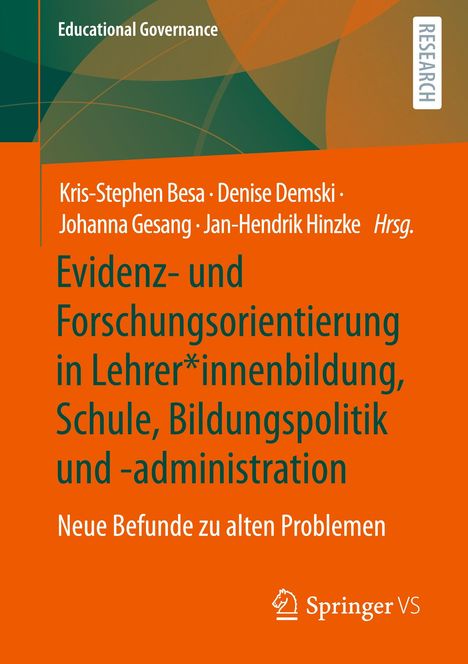 Evidenz- und Forschungsorientierung in Lehrer*innenbildung, Schule, Bildungspolitik und -administration, Buch