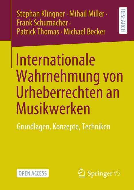 Stephan Klingner: Internationale Wahrnehmung von Urheberrechten an Musikwerken, Buch