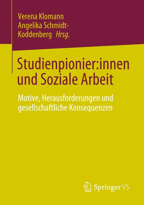 Studienpionier:innen und Soziale Arbeit, Buch