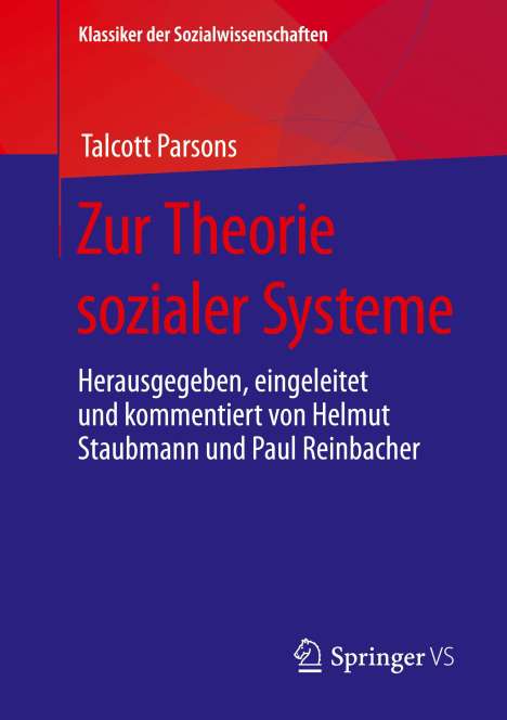 Talcott Parsons: Zur Theorie sozialer Systeme, Buch