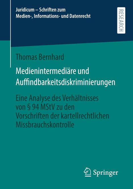 Thomas Bernhard: Medienintermediäre und Auffindbarkeitsdiskriminierungen, Buch