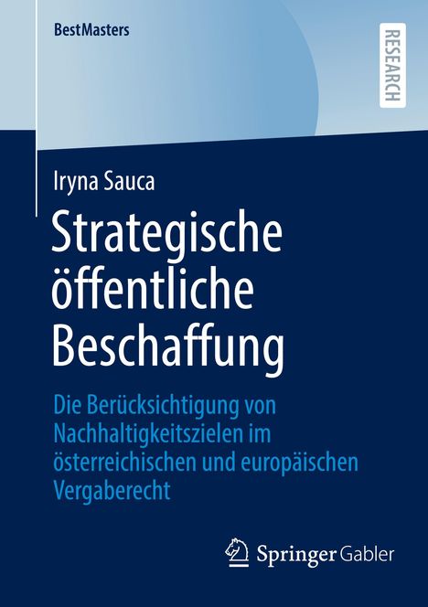 Iryna Sauca: Strategische öffentliche Beschaffung, Buch