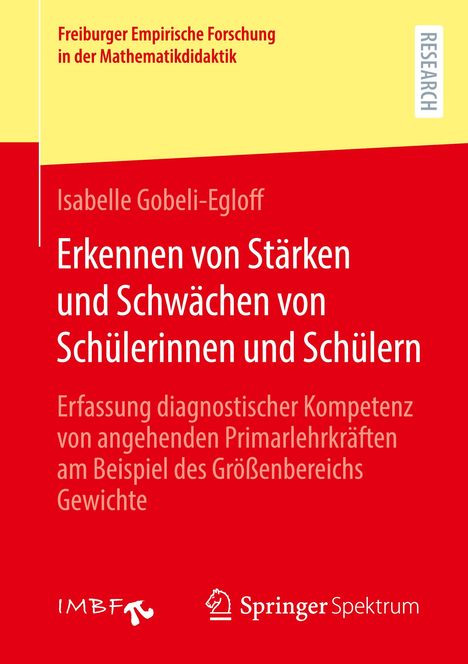Isabelle Gobeli-Egloff: Erkennen von Stärken und Schwächen von Schülerinnen und Schülern, Buch