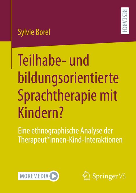 Sylvie Borel: Teilhabe- und bildungsorientierte Sprachtherapie mit Kindern?, Buch