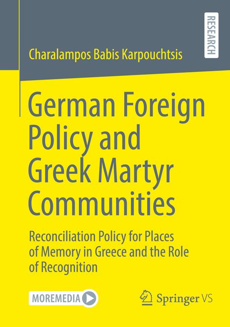 Charalampos Karpouchtsis: German Foreign Policy and Greek Martyr Communities, Buch