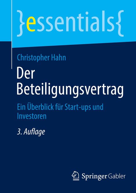 Christopher Hahn: Der Beteiligungsvertrag, Buch