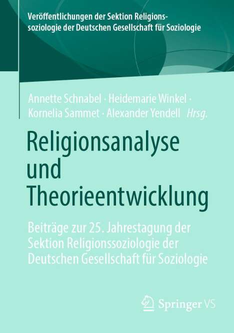 Religionsanalyse und Theorieentwicklung, Buch