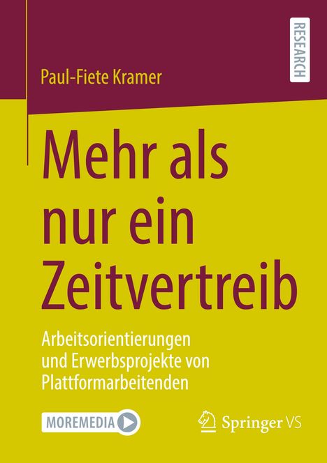 Paul-Fiete Kramer: Mehr als nur ein Zeitvertreib, Buch