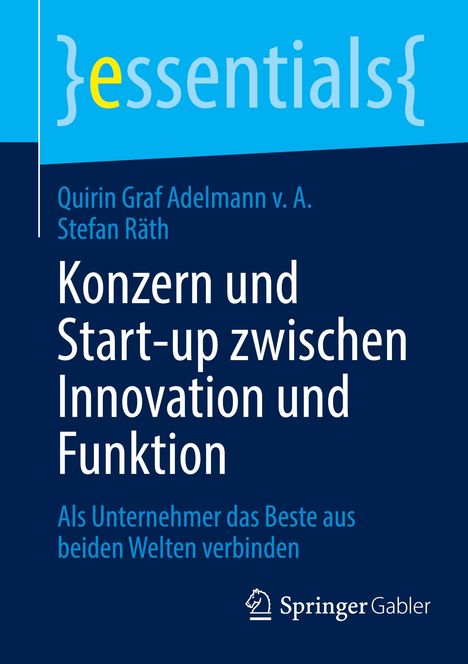 Stefan Räth: Konzern und Start-up zwischen Innovation und Funktion, Buch