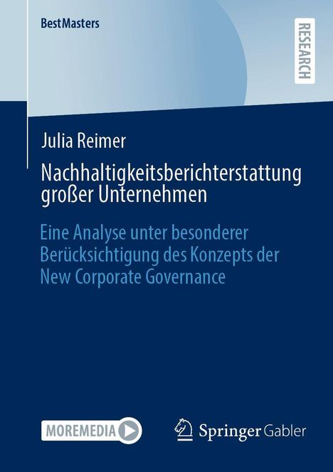Julia Reimer: Nachhaltigkeitsberichterstattung großer Unternehmen, Buch