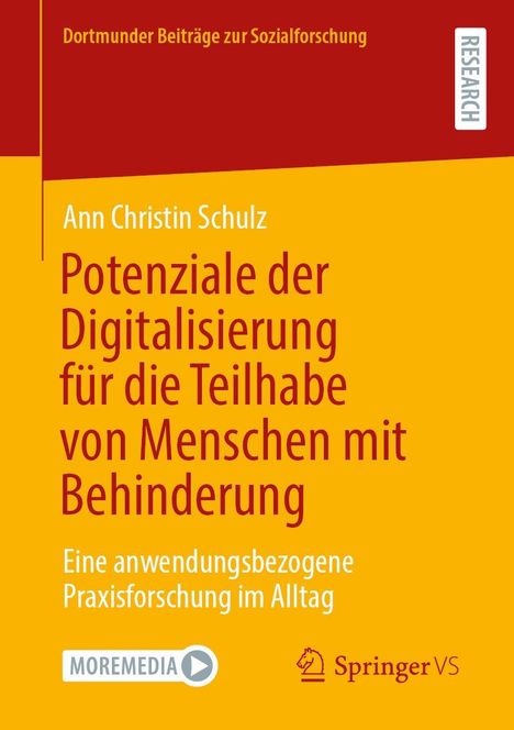 Ann Christin Schulz: Potenziale der Digitalisierung für die Teilhabe von Menschen mit Behinderung, Buch