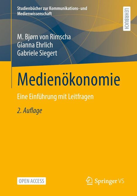 M. Bjørn von Rimscha: Medienökonomie, Buch