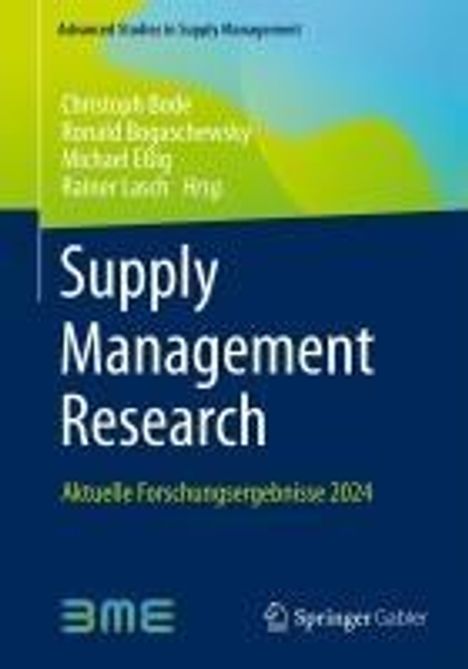 Supply Management Research, Buch