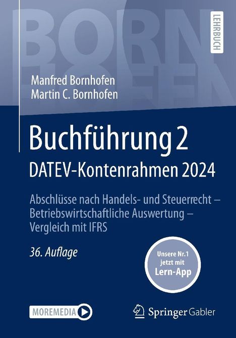 Manfred Bornhofen: Buchführung 2 DATEV-Kontenrahmen 2024, 1 Buch und 1 Diverse