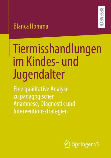 Blanca Homma: Tiermisshandlungen im Kindes- und Jugendalter, Buch