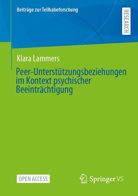 Klara Lammers: Peer-Unterstützungsbeziehungen im Kontext psychischer Beeinträchtigung, Buch