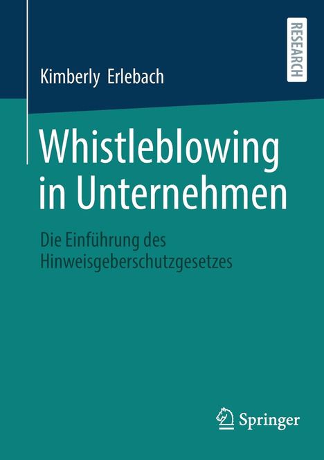Kimberly Erlebach: Whistleblowing in Unternehmen, Buch