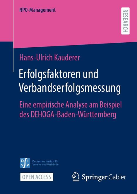 Hans-Ulrich Kauderer: Erfolgsfaktoren und Verbandserfolgsmessung, Buch