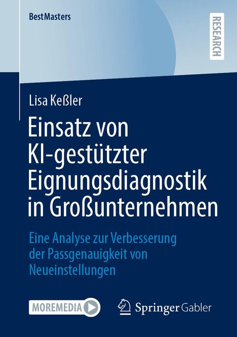 Lisa Keßler: Einsatz von KI-gestützter Eignungsdiagnostik in Großunternehmen, Buch
