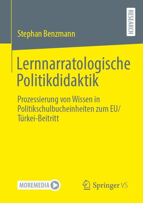 Stephan Benzmann: Lernnarratologische Politikdidaktik, Buch