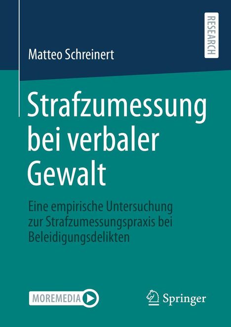 Matteo Schreinert: Strafzumessung bei verbaler Gewalt, Buch