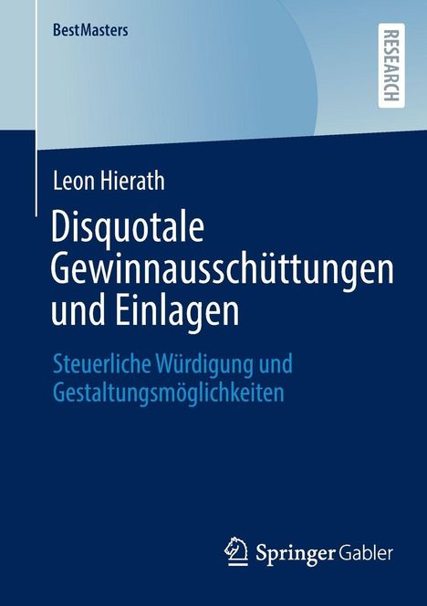 Leon Hierath: Disquotale Gewinnausschüttungen und Einlagen, Buch