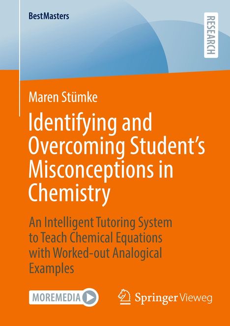 Auf blau-orangefarbenem Cover steht: "Identifying and Overcoming Student’s Misconceptions in Chemistry" von Maren Stümke.