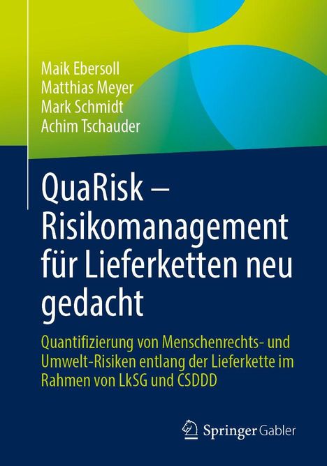 Autorennamen oben: Maik Ebersoll, Matthias Meyer, Mark Schmidt, Achim Tschauder. Logo unten: Springer Gabler.