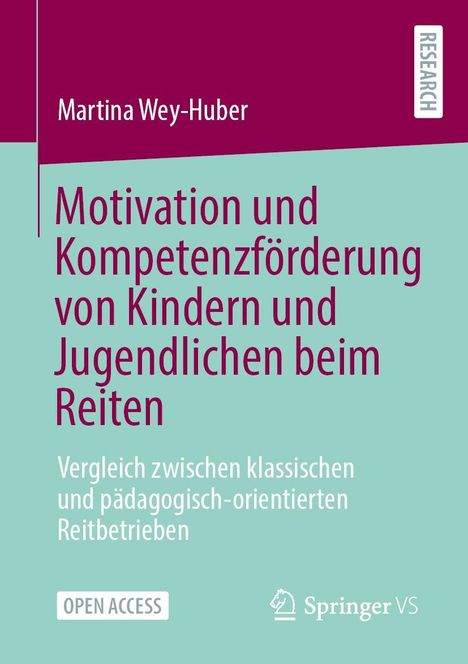 Titel: "Motivation und Kompetenzförderung von Kindern und Jugendlichen beim Reiten". Namen und Logos sind vorhanden.