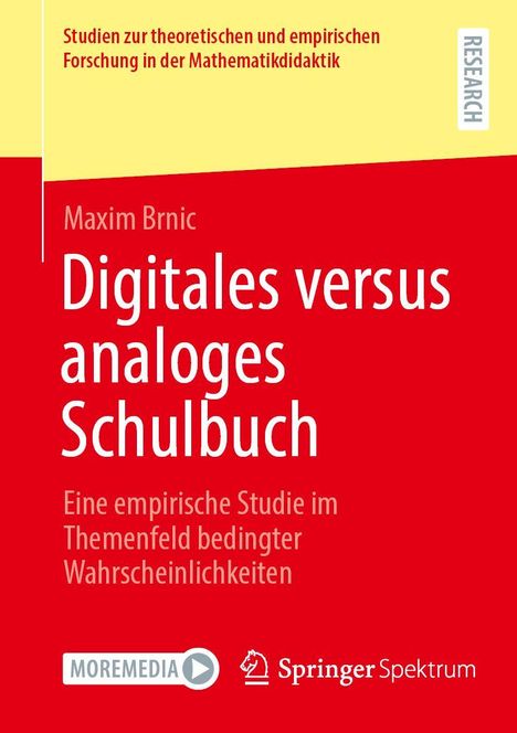 Studien zu Mathe-Didaktik: Digitales vs. Analoges Schulbuch. Empirische Studie zu Wahrscheinlichkeiten. Logos unten.