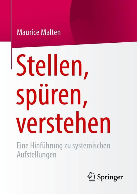 Der Titel "Stellen, spüren, verstehen" in rot, Verfasser Maurice Malten. Unten das Springer-Logo.