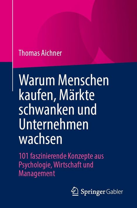 Titel: "Warum Menschen kaufen, Märkte schwanken und Unternehmen wachsen". Autor: Thomas Aichner. Logo: Springer Gabler.