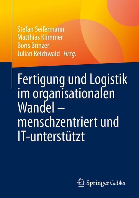 Oben stehen die Namen der Herausgeber, unten der Titel des Buches. Hintergrund orange-blau, SpringerGabler-Logo.