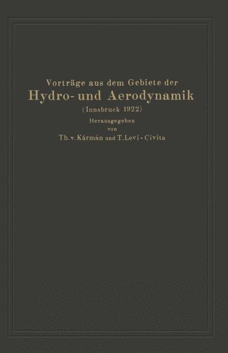 A. G. V. Baumhauer: Vorträge aus dem Gebiete der Hydro- und Aerodynamik (Innsbruck 1922), Buch