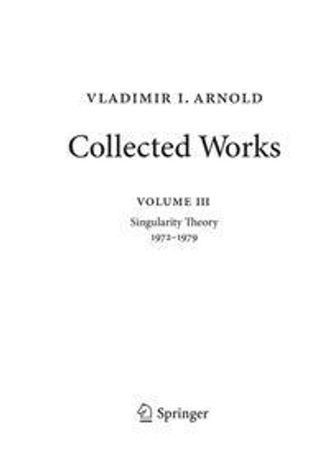 Vladimir I. Arnold: Vladimir Arnold ¿ Collected Works, Buch