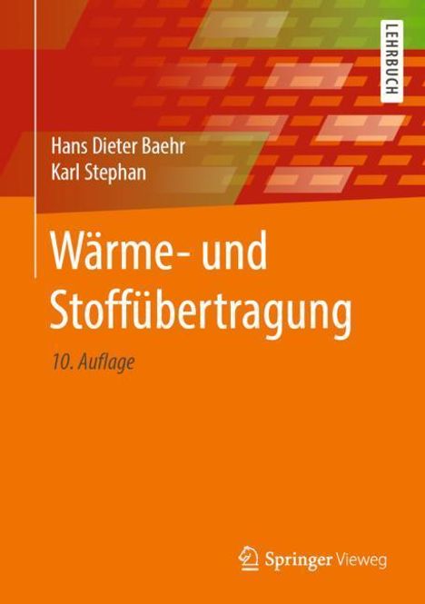 Karl Stephan: Wärme- und Stoffübertragung, Buch