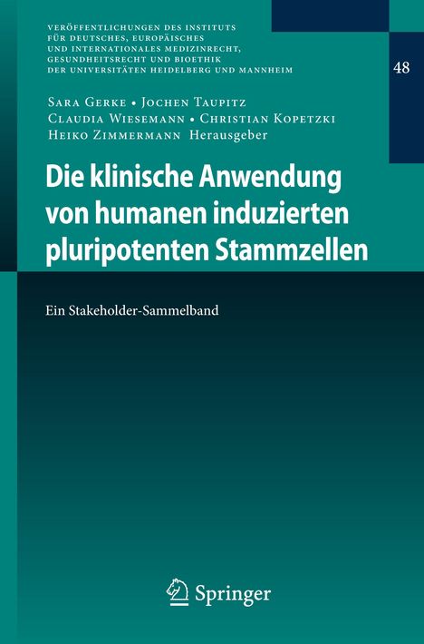 Die klinische Anwendung von humanen induzierten pluripotenten Stammzellen, Buch